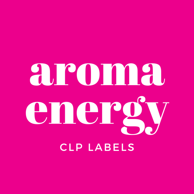 CLP Labels for Aroma Energy Fragrance Oils Glow CLP